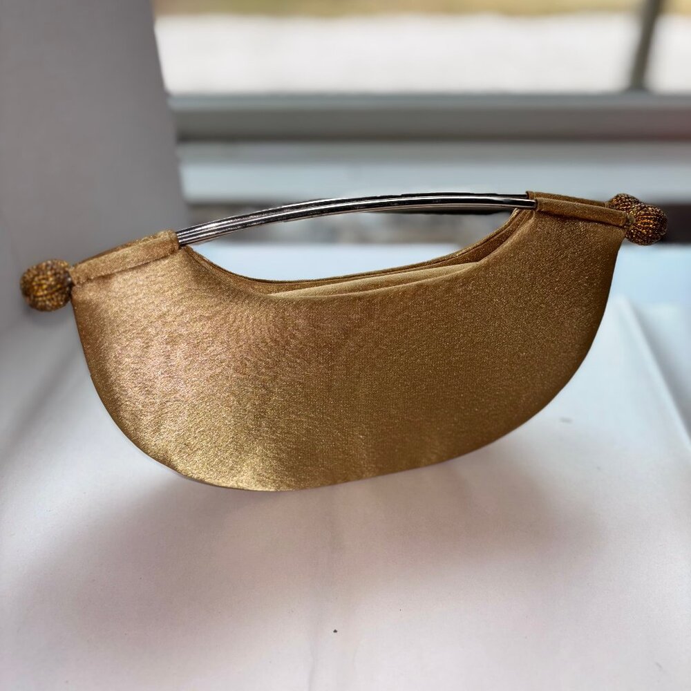 Gold Crescent Clutch